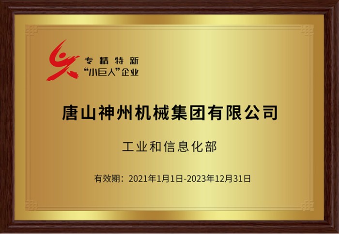 國家專(zhuān)精特新小巨人企業(yè)第一批